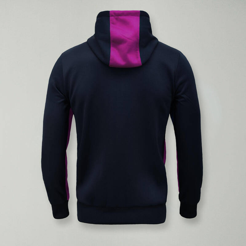 Jachetă sportivă oversize cu fermoar FLEX fucsia