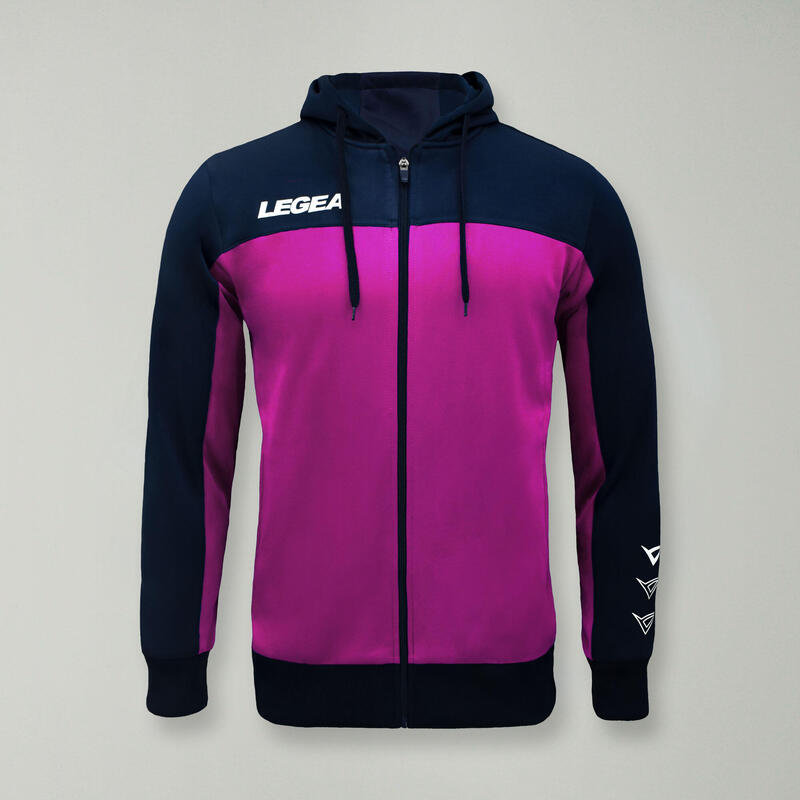Jachetă sportivă oversize cu fermoar FLEX fucsia