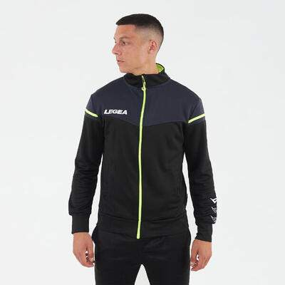 Sportjack met capuchon sender oversize
