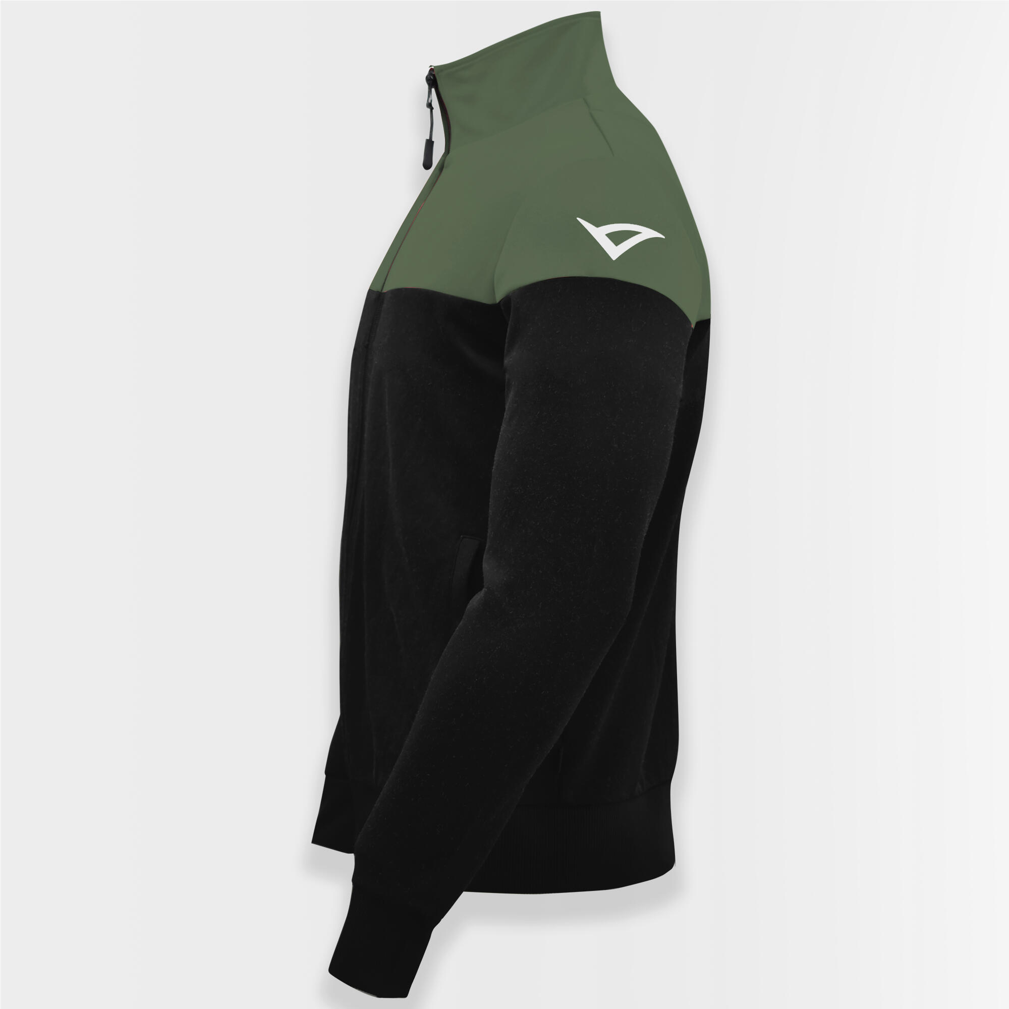 Sportjacke Oversize mit Reißverschluss ONTARIO schwarz grün 4/6