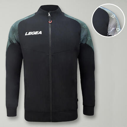 Damen Laufjacke Leicht Atmungsaktiv Blau-Pfirsich Neon