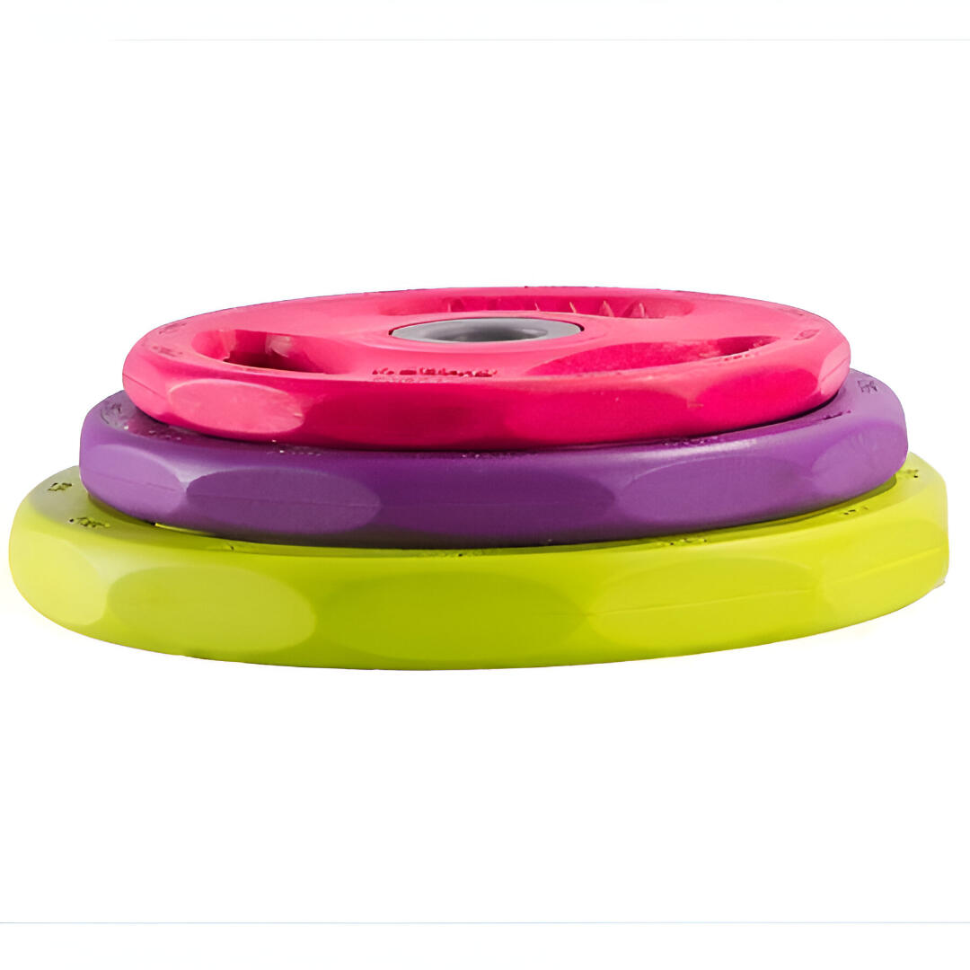 Disco de Pesas 1.25 KG 30 mm. Recubierto de Goma.  Material Fitness 2/2