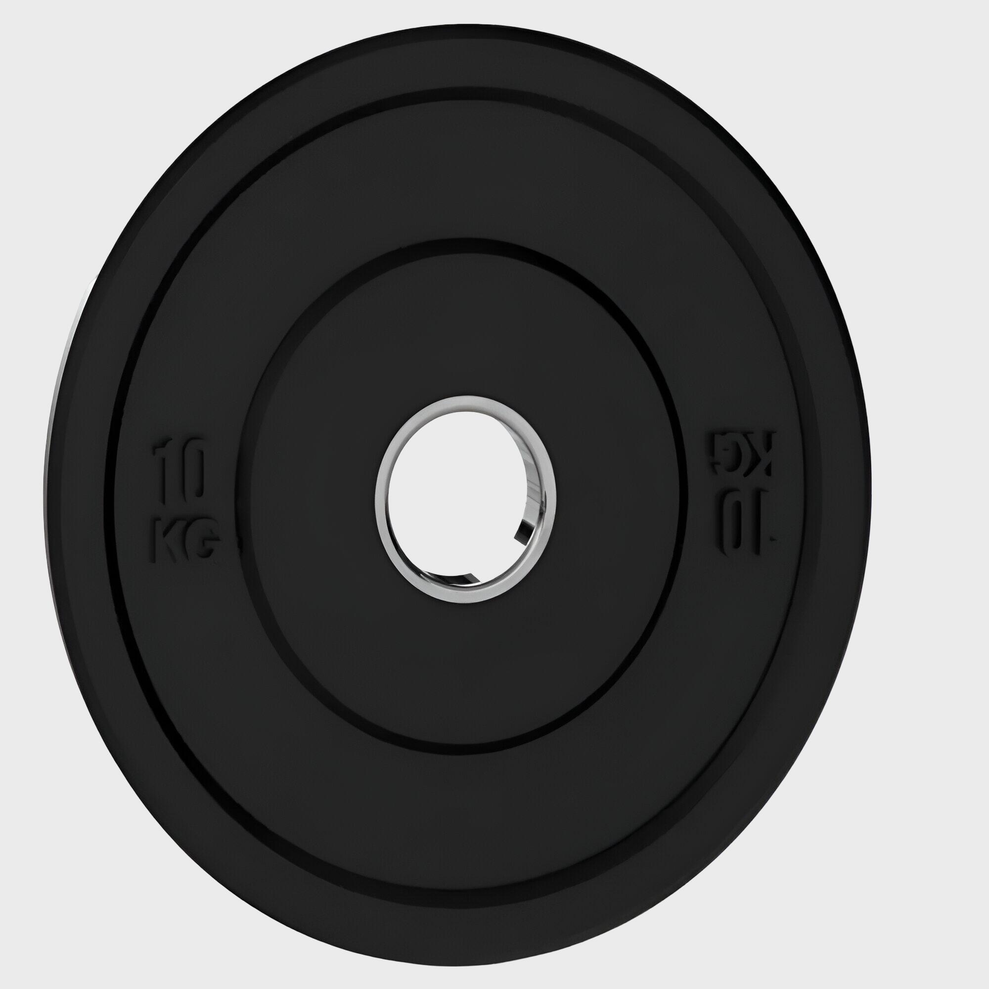 Disco olimpico Bumper 10 Kg y 50mm. Material Fitness. 2/2