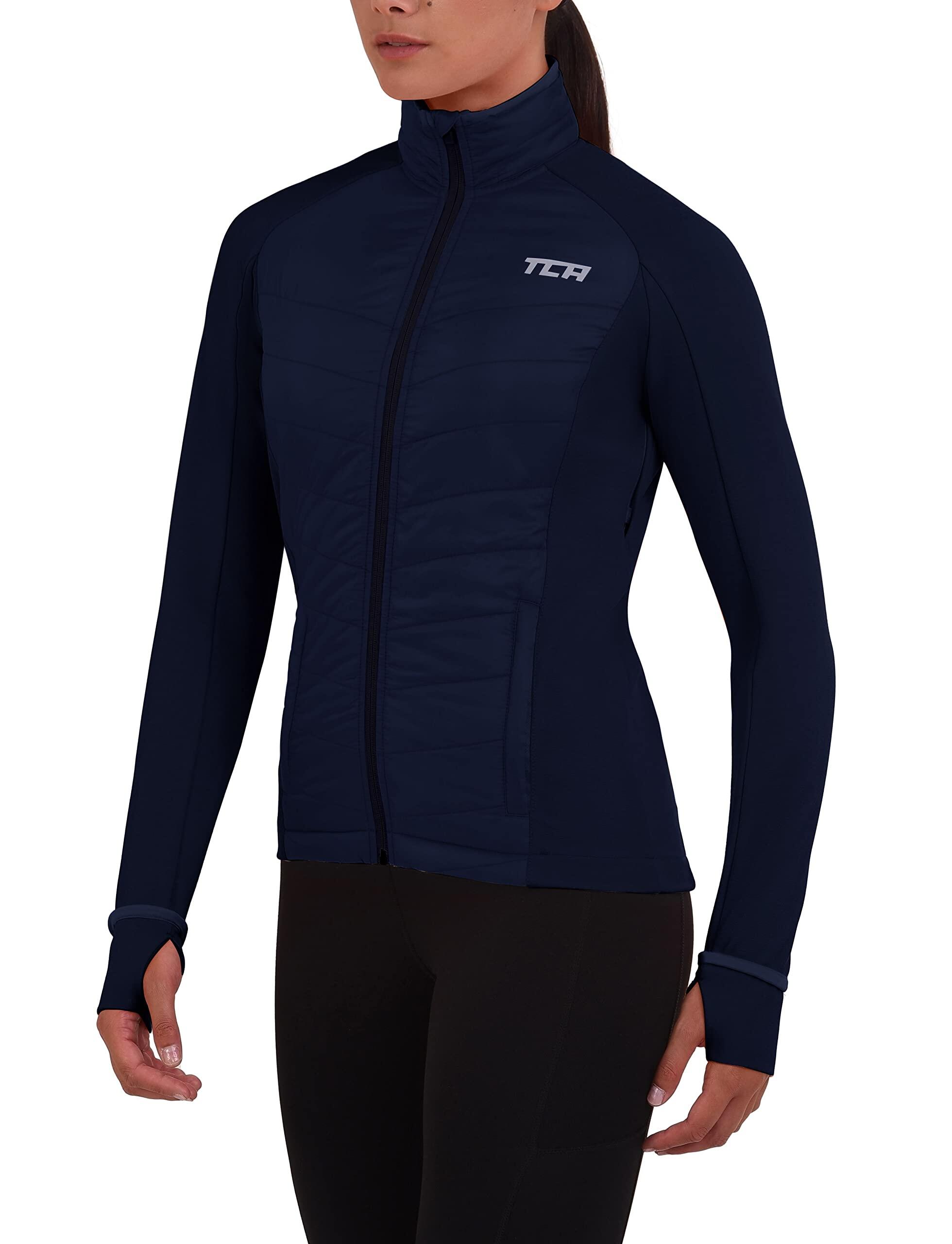 TCA Superthermal hardloopjas van dames met ritszakken en kap