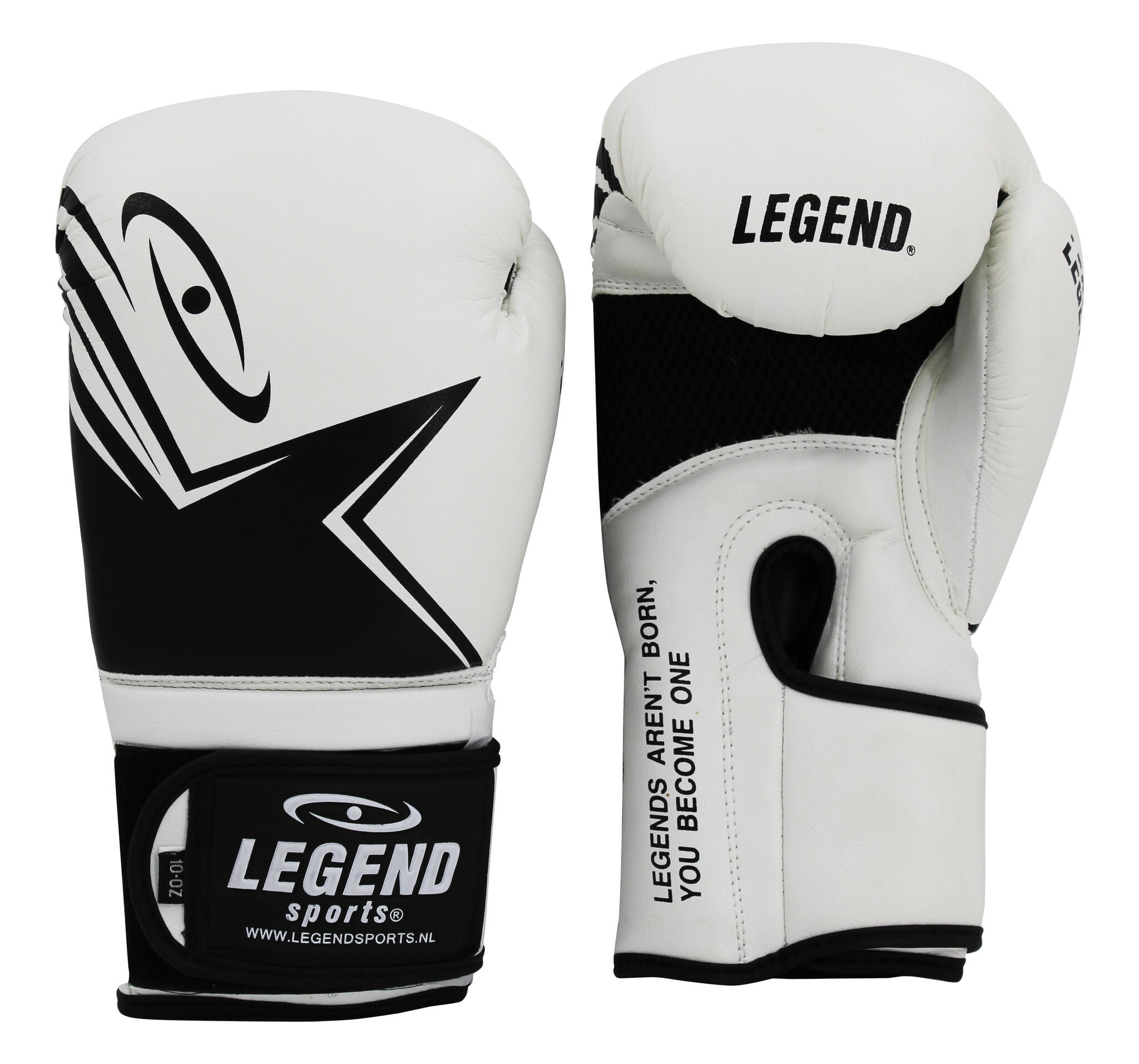 LEGEND SPORTS EcoFIT Bokshandschoenen Heren/Dames Wit PU