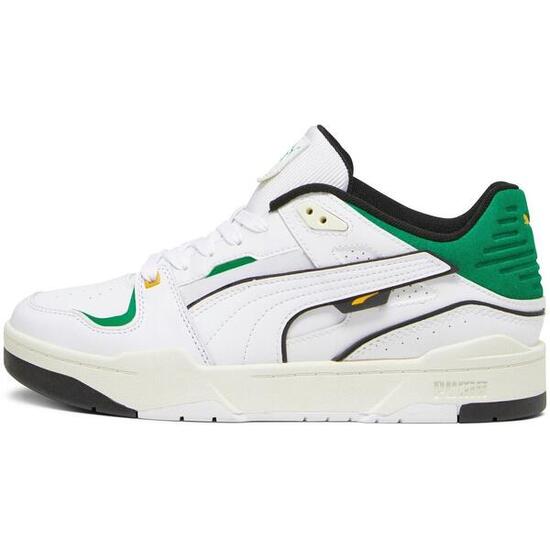 Zapatillas Deportivas de Cuero Slipstream para Hombre Blanco, Verde