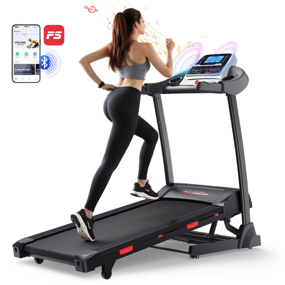 Folding Treadmill 3.0HP, 1–16KM/H, 15% Incline,App Compatible 2/7