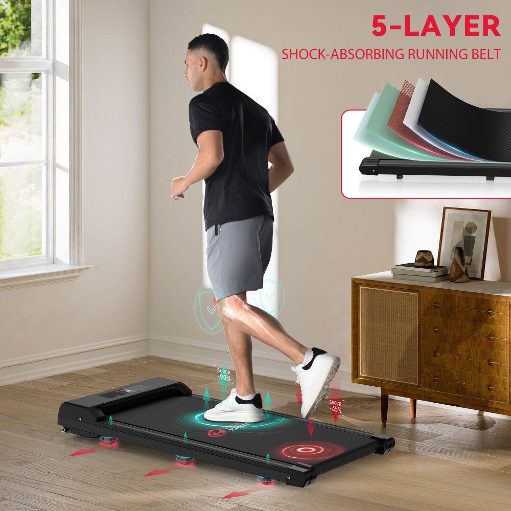 Compact Under-Desk Treadmill,10KPH, 2.5HP Motor, LED Display 7/7