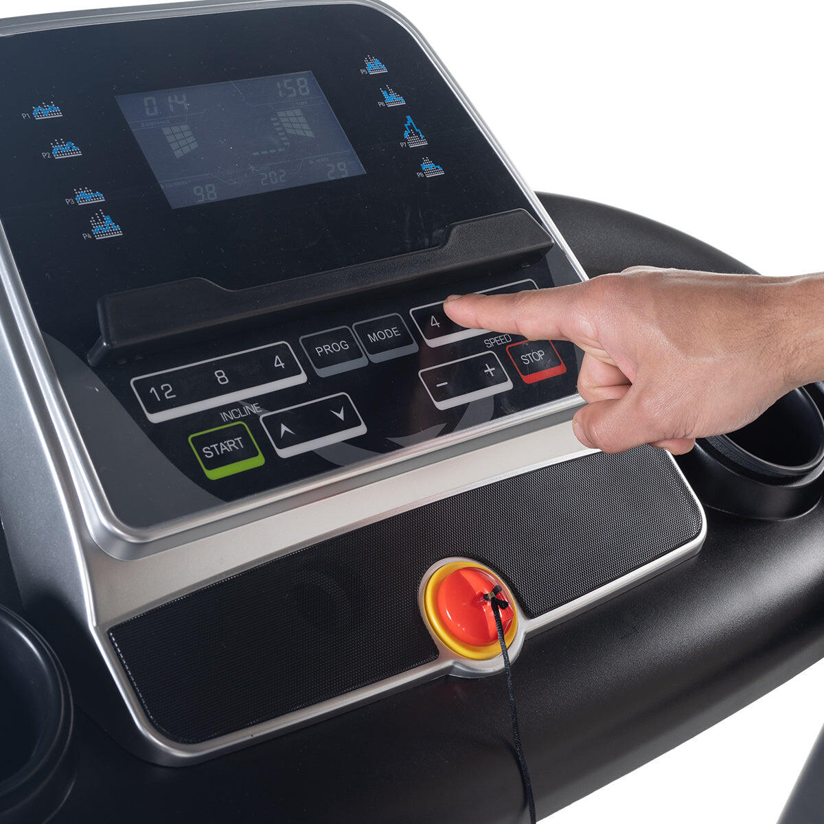 Folding Treadmill 3.0HP, 1–16KM/H, 15% Incline,App Compatible 7/7
