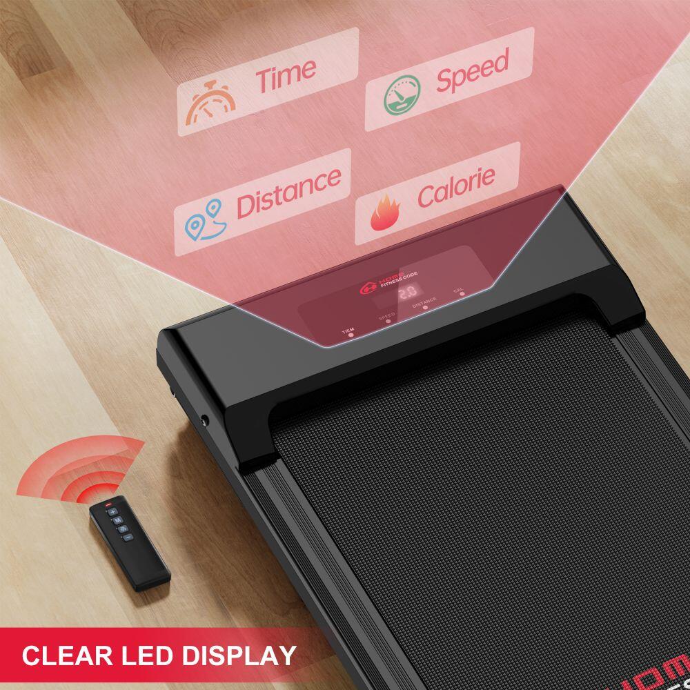 Compact Under-Desk Treadmill,10KPH, 2.5HP Motor, LED Display 4/7