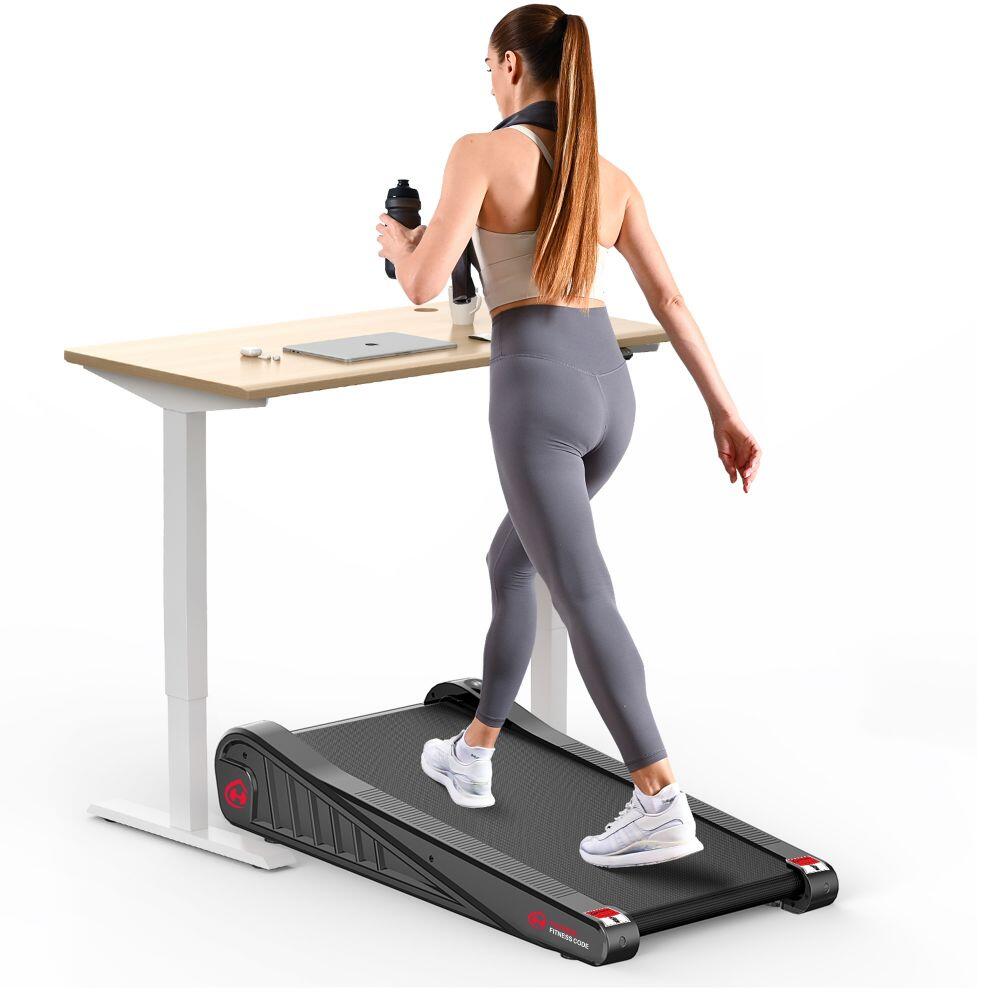 Under Desk Walking Treadmill with 5% Incline, 2.5HP, LED Display 2/7