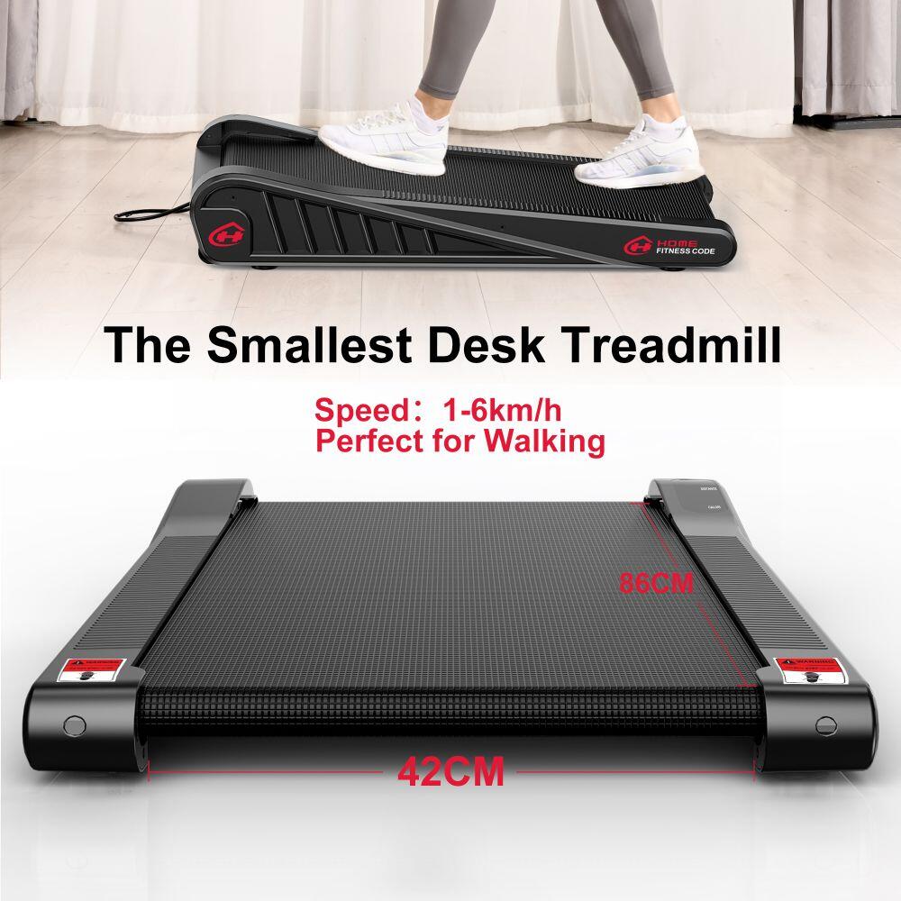 Under Desk Walking Treadmill with 5% Incline, 2.5HP, LED Display 4/7