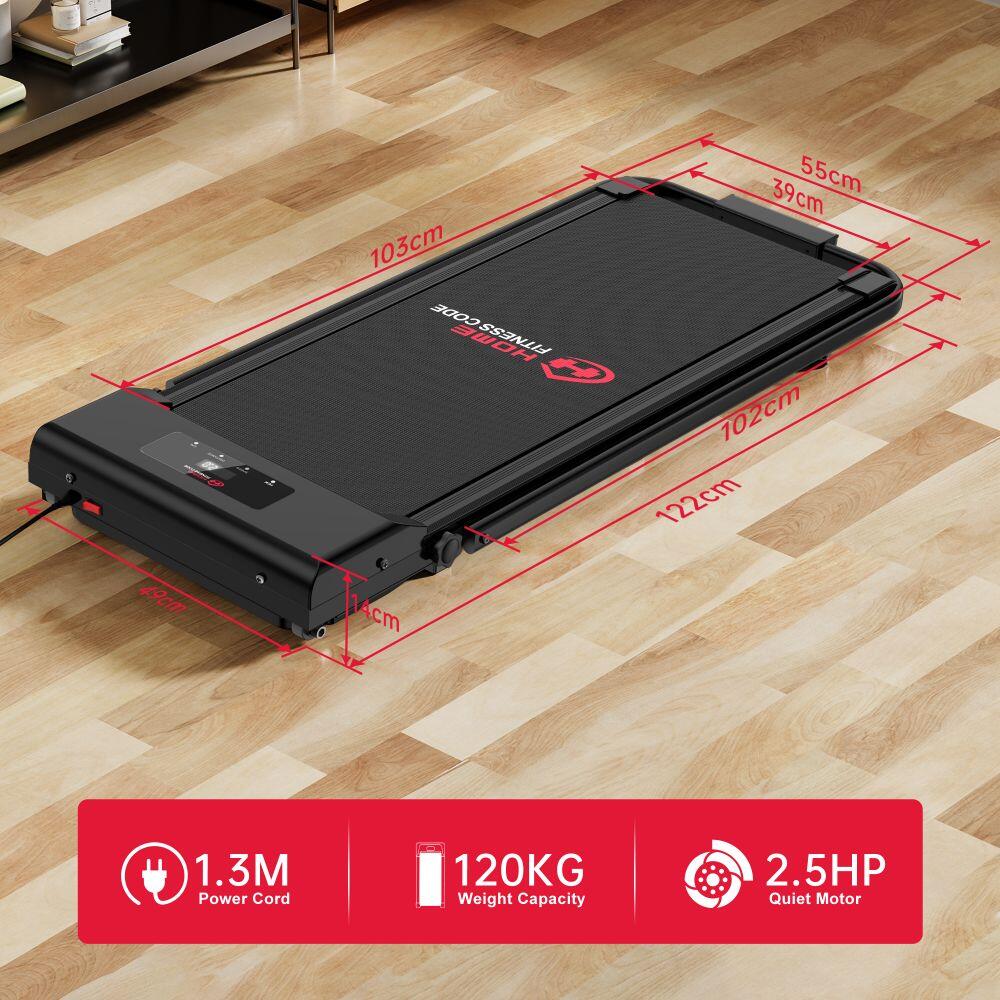 2-in-1 Folding Treadmill,1–10km/h, LCD Display, 2.5HP Motor 5/7