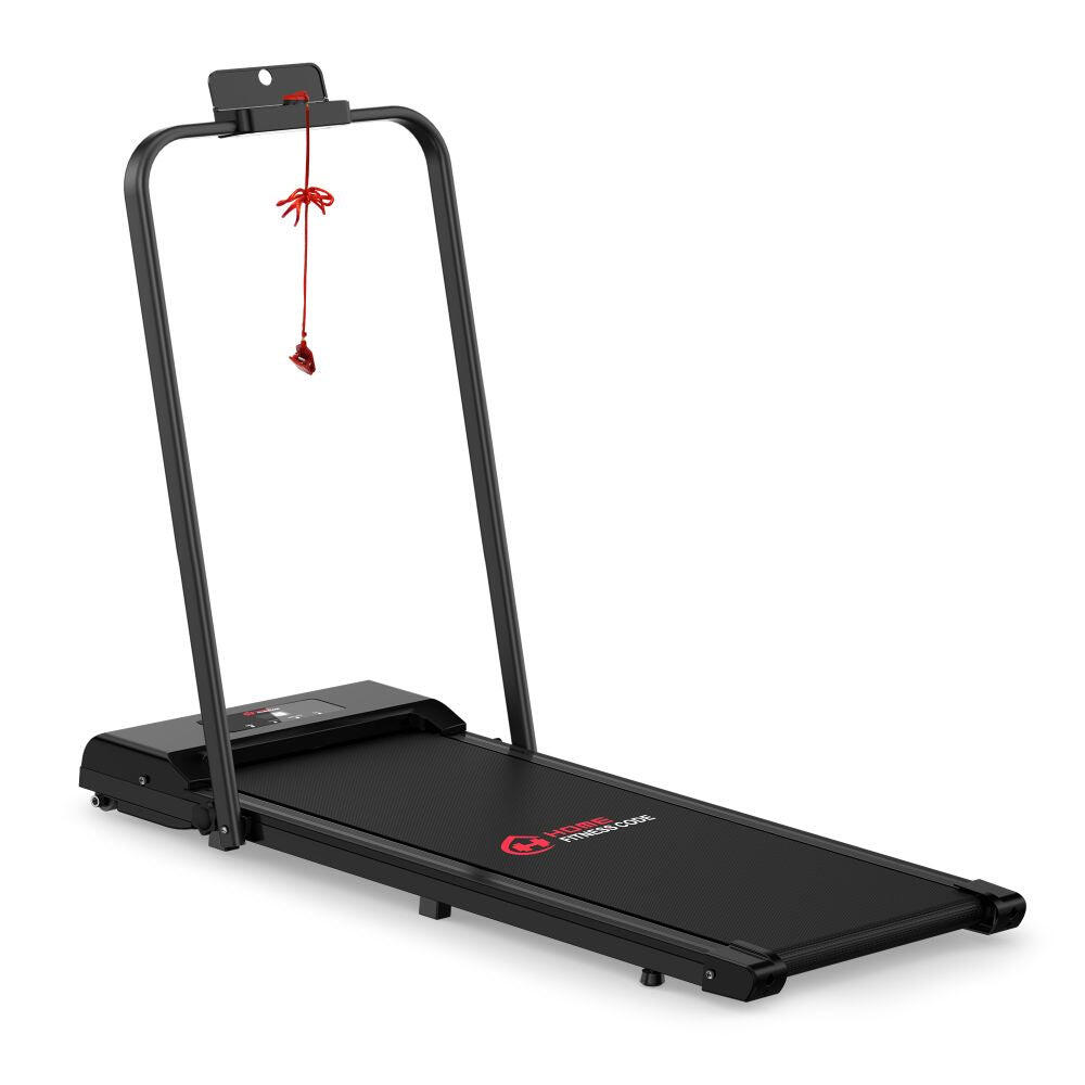 HOMEFITNESSCODE 2-in-1 Folding Treadmill,1–10km/h, LCD Display, 2.5HP Motor