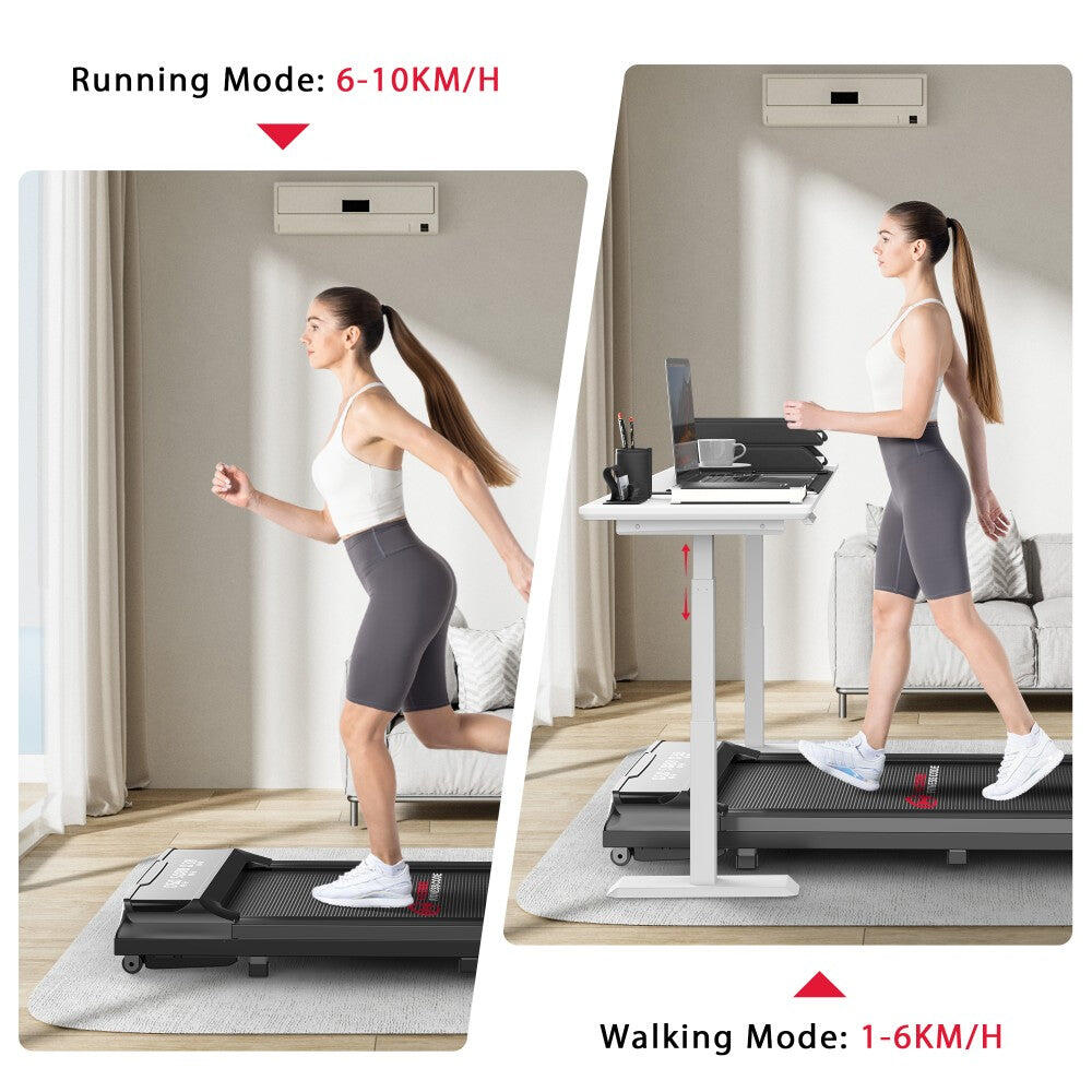 Quiet Under Desk Walking Treadmill,2.5HP, 10KPH, LED Display 7/7