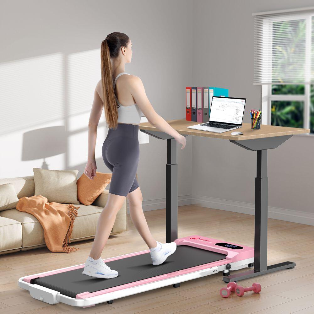 2-in-1 Folding Treadmill with LED Display, 1–6KM/H Speed Range 5/7