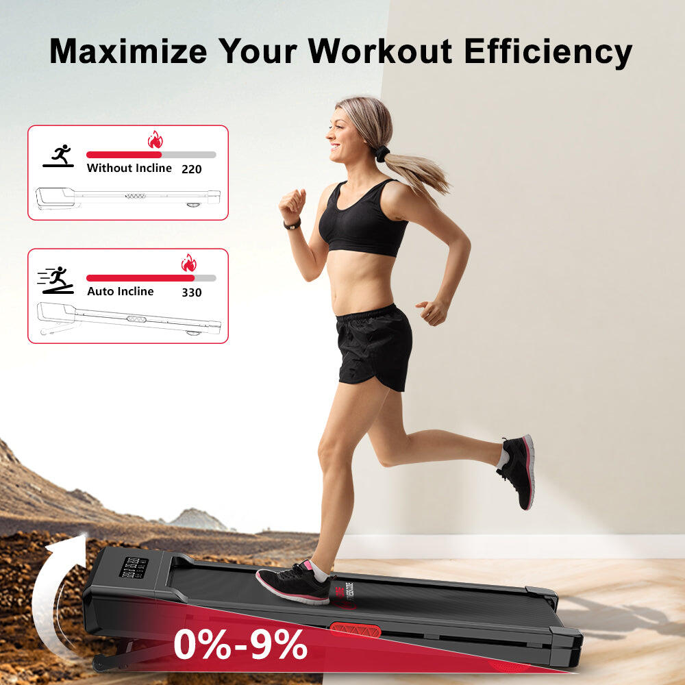 4-in-1 Treadmill with Auto Incline, 3.0HP Motor & LED Display 3/7
