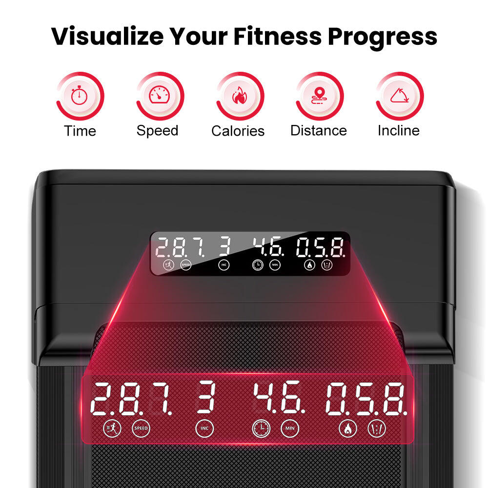 4-in-1 Treadmill with Auto Incline, 3.0HP Motor & LED Display 7/7