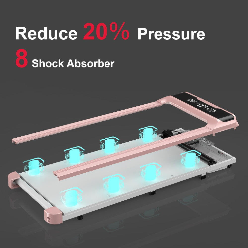 Quiet Under Desk Walking Treadmill,2.5HP, 10KPH, LED Display 4/7