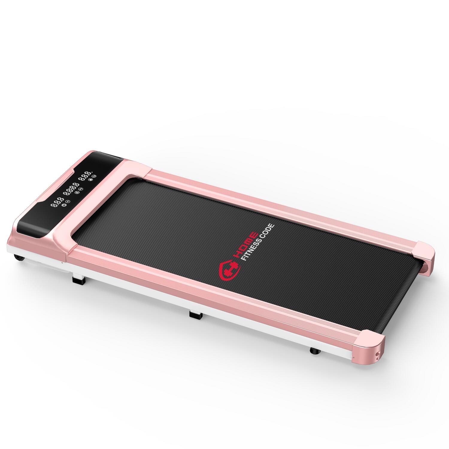 HOMEFITNESSCODE Quiet Under Desk Walking Treadmill,2.5HP, 10KPH, LED Display