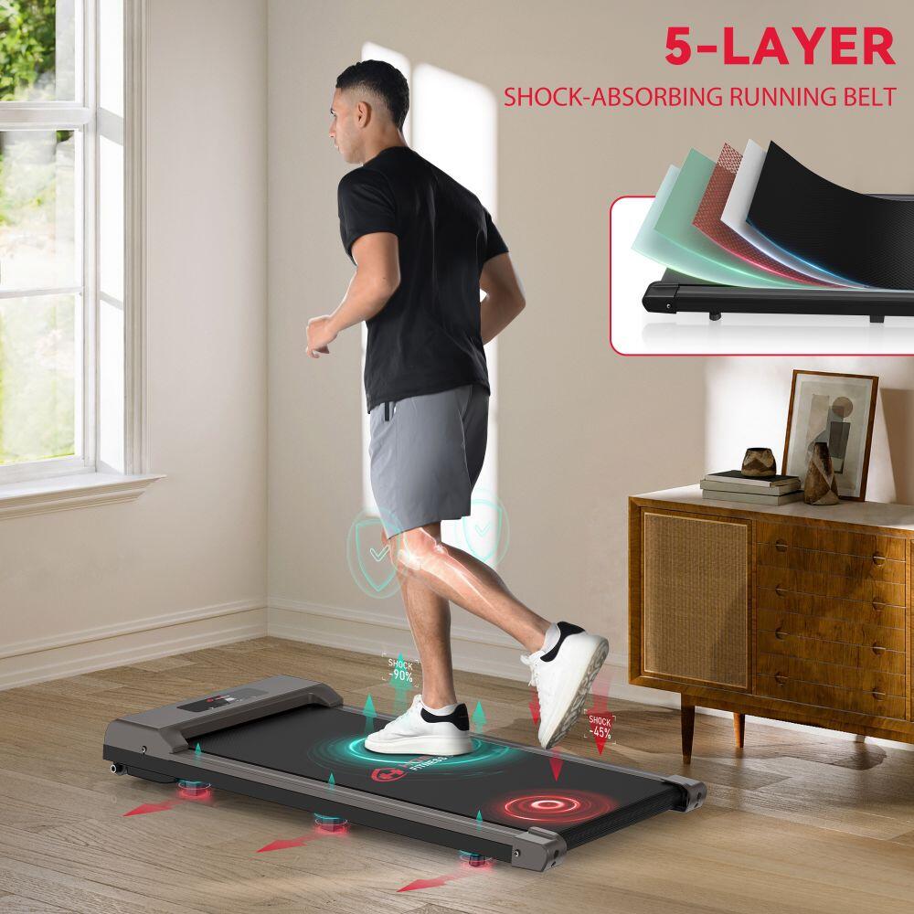 Compact Under-Desk Treadmill,10KPH, 2.5HP Motor, LED Display 7/7