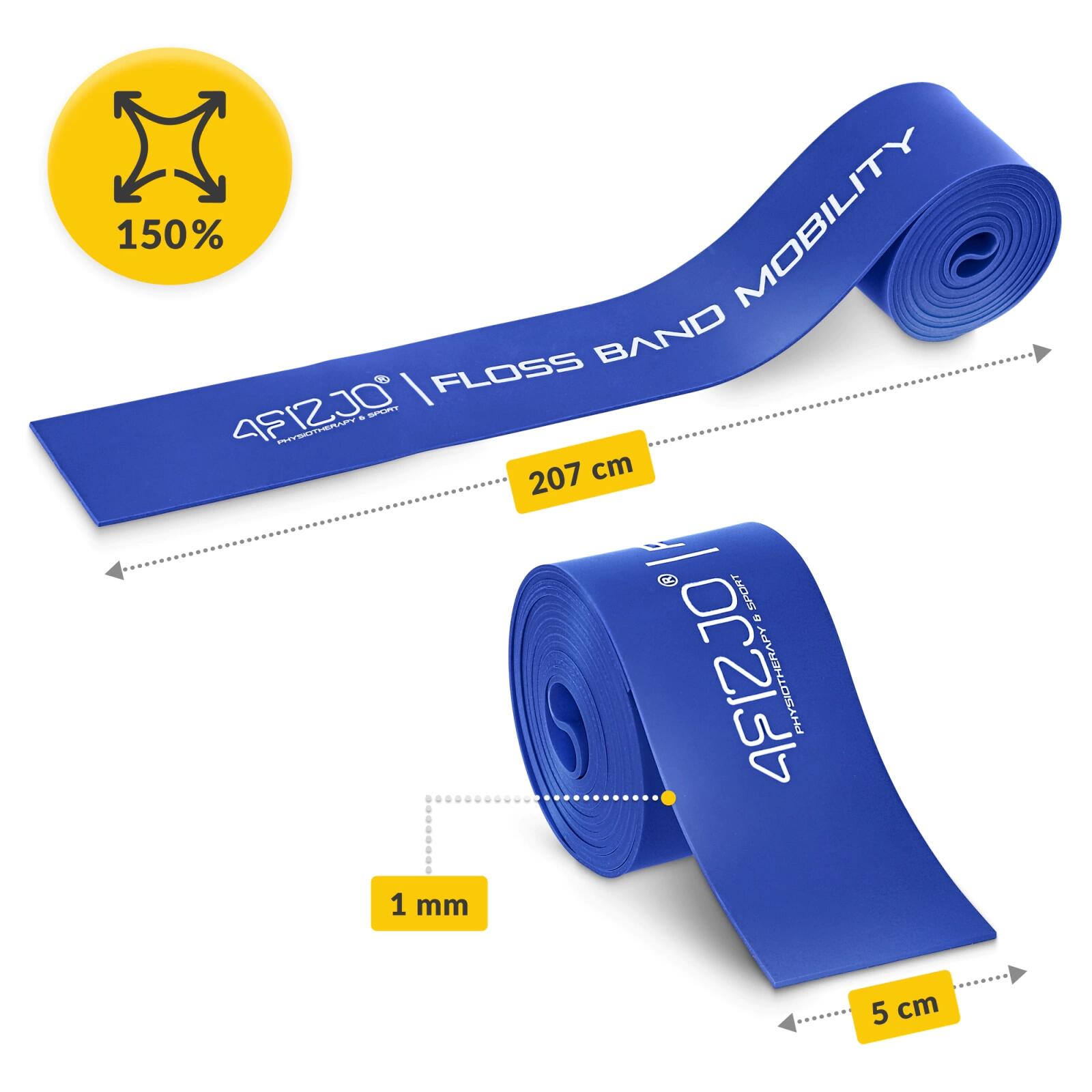 Taśma rehabilitacyjna do ćwiczeń FLOSS BAND 4FIZJO 1 mm 6/7