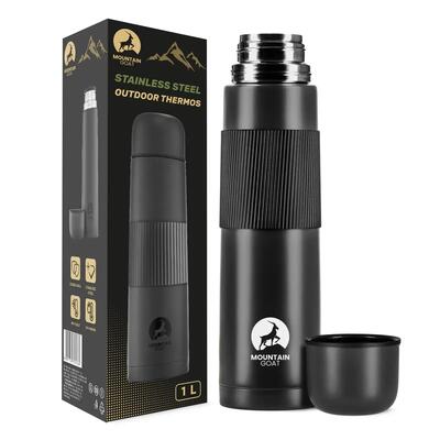 Thermos Viaggio Trekking 1 L Acciaio Inox 12 h MOUNTAIN GOAT