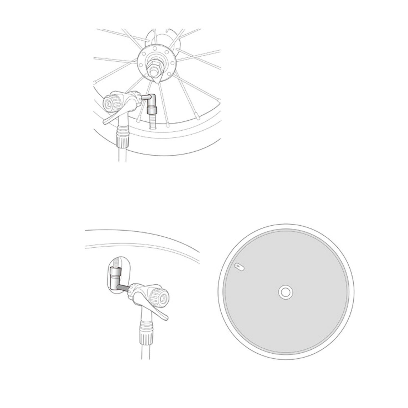 ADAPTATEUR DE VALVE TOPEAK PRESSURE RITE ( PRESTA ) 2/7
