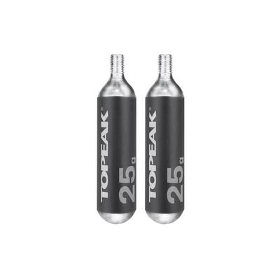 Topeak 25g CO2 Kartuschen mit Gewinde (2er Set)