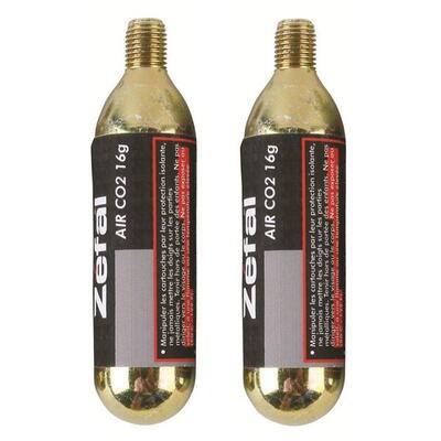 Zefal Ersatzkartusche mit Gewinde. 16g 2er Blister