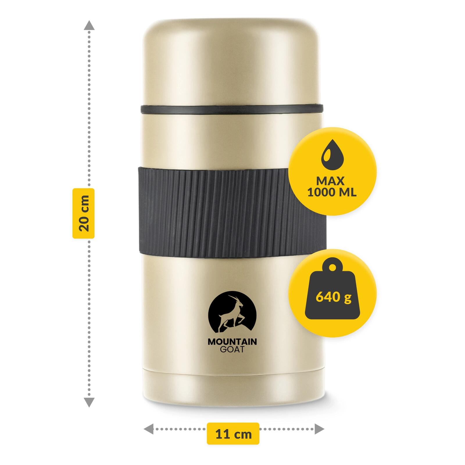 Obědová termoska MOUNTAIN GOAT 1000 ml 5/7