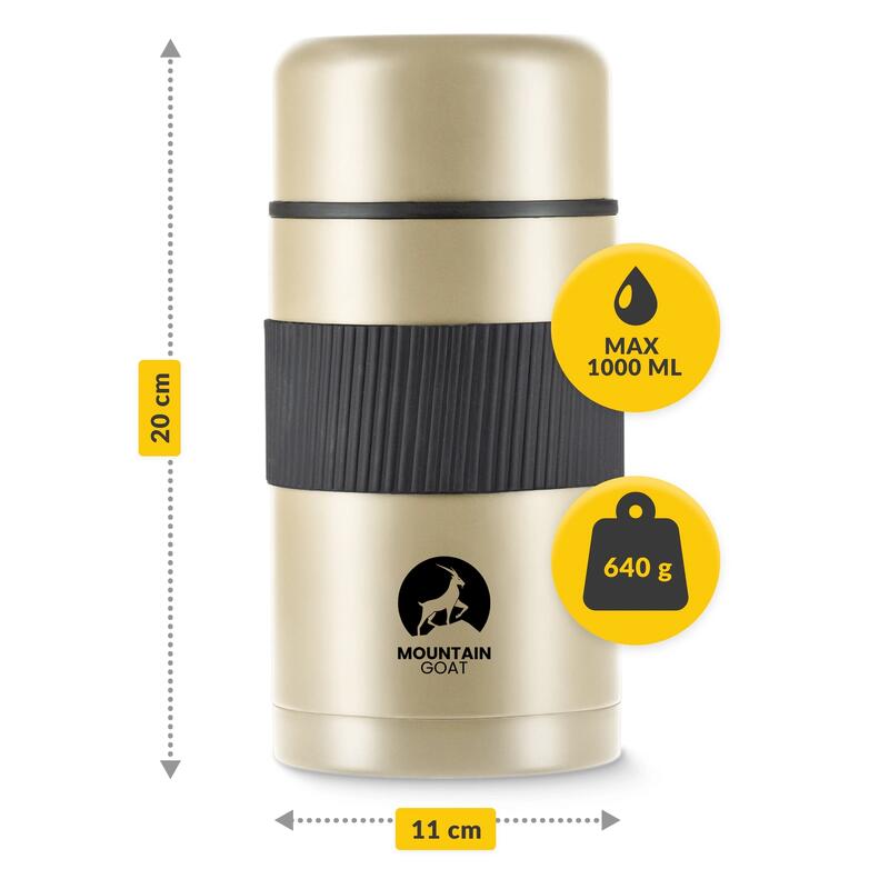 Termos turistic pentru alimente MOUNTAIN GOAT 1000 ml
