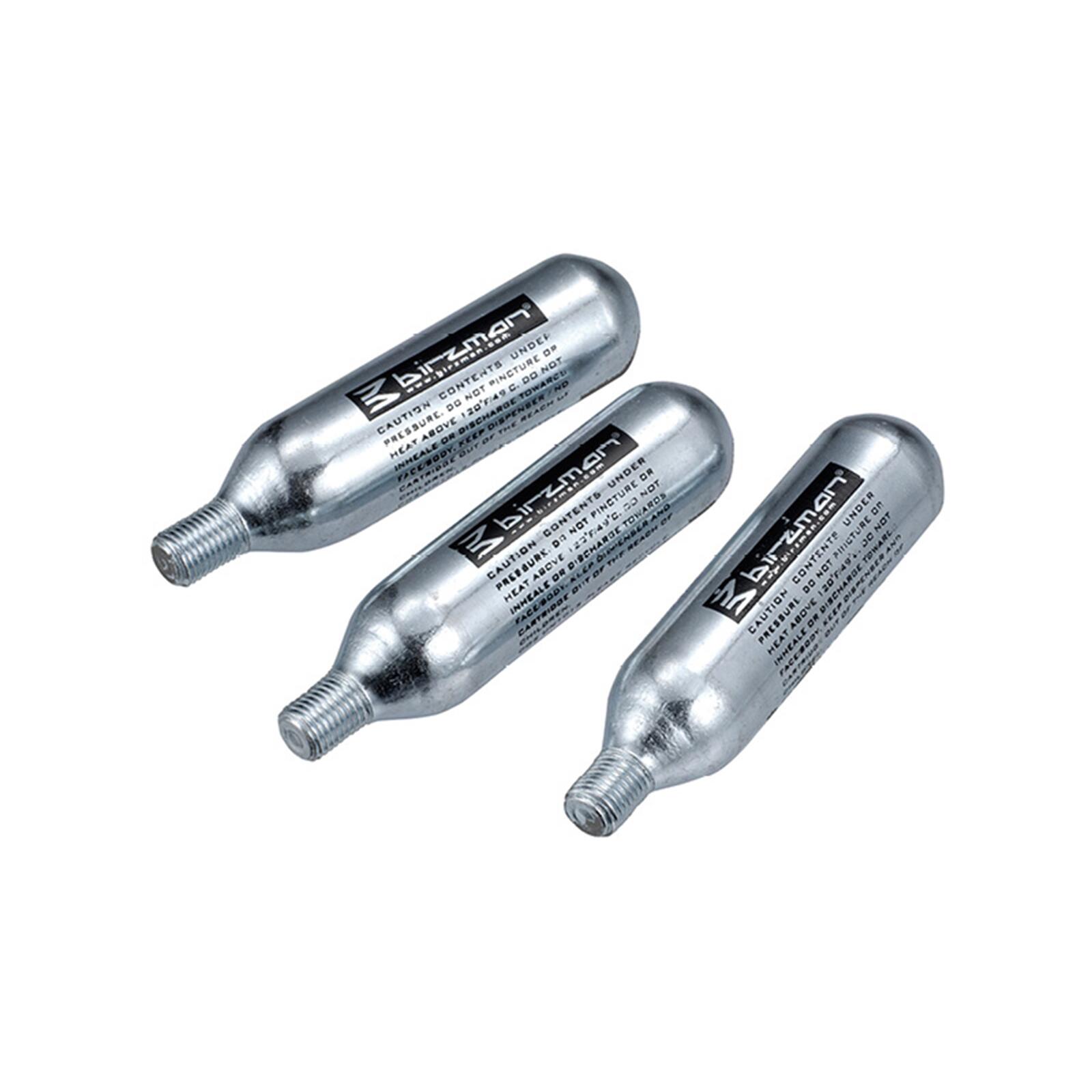 BIRZMAN Birzman Zacoo CO2 bottle 16g, CNC-finished body, 3 PCS/SET silver