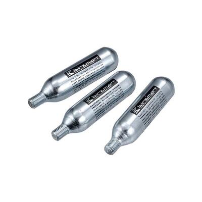 Birzman Zacoo CO2 bottle 16g, CNC-finished body, 3 PCS/SET silver