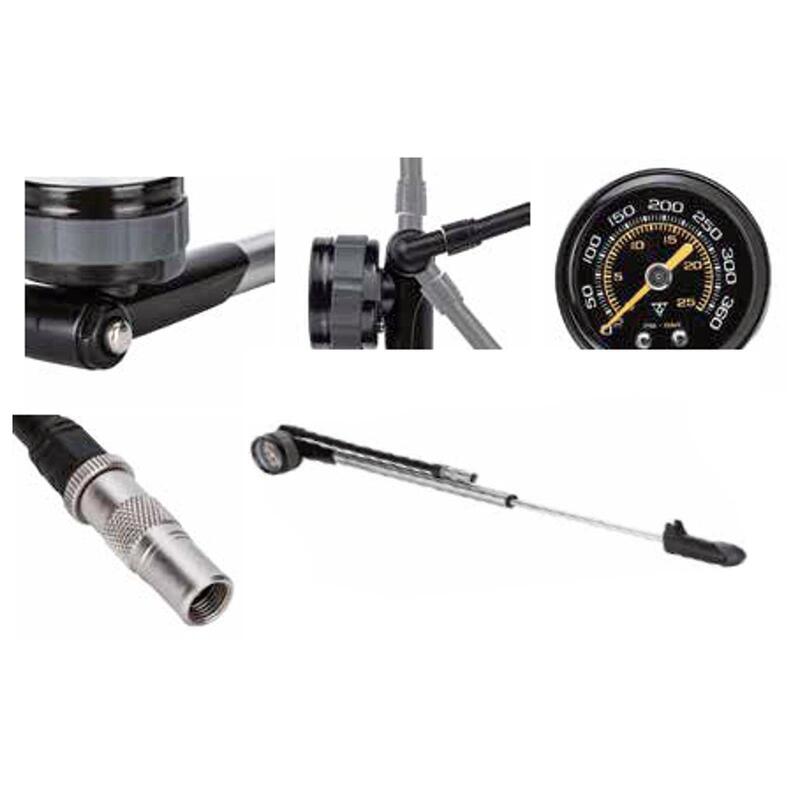 Pompa suspensii Topeak Pocketshock DXG, TPSDXG-1 - Negru-Argintiu