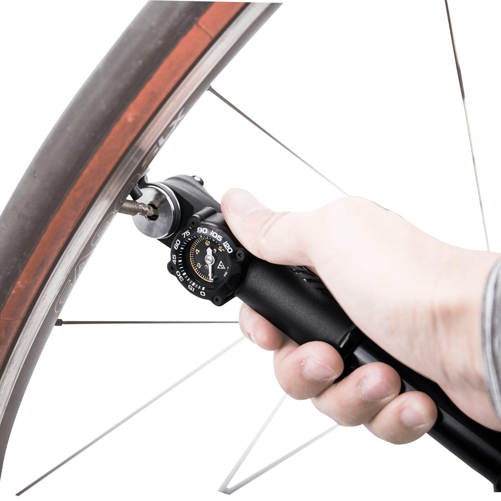 Pompa a mano Topeak Roadie DA G (max 120 psi / 8 bar) nera 5/7
