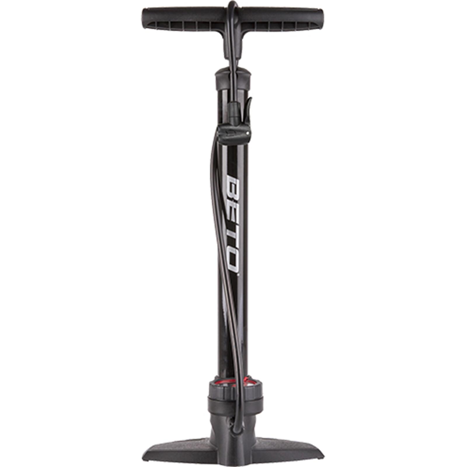 Messingschlager - Beto Pompe À Vélo Avec Manomètre Acier 11 Bar Noir - Pompe À Pied - Noir - Taille Unique - Decathlon