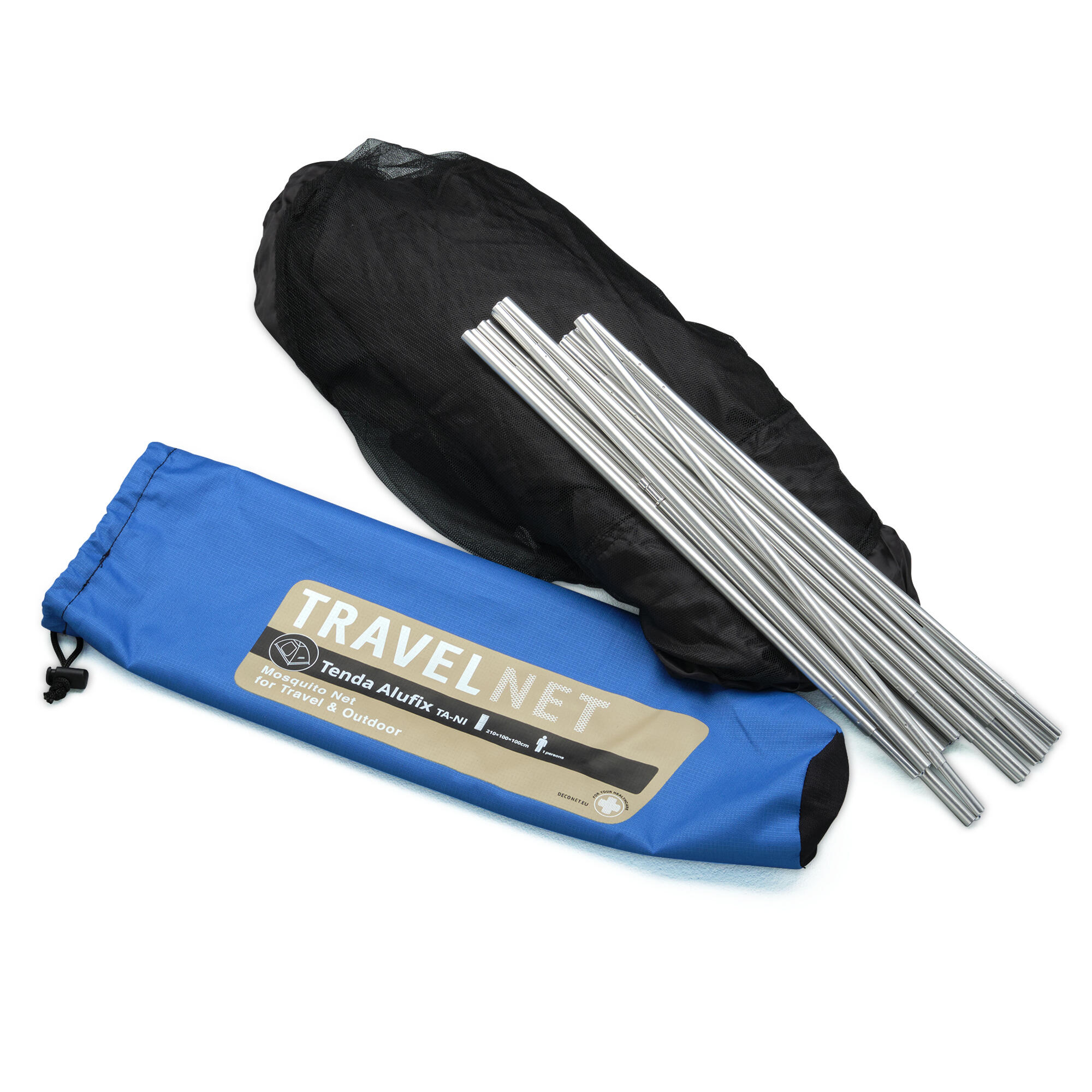 Tienda de campaña mosquitera de viaje Travelnet Alufix – L200x A100x H100cm 1 pe 6/7