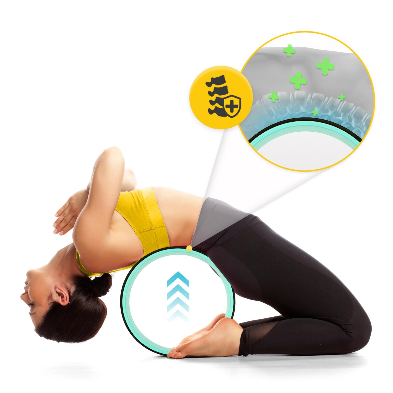 Yoga-Rad Trainingsrad für Bauchmuskeln 4FIZJO DHARMA 32,5 cm 3/6