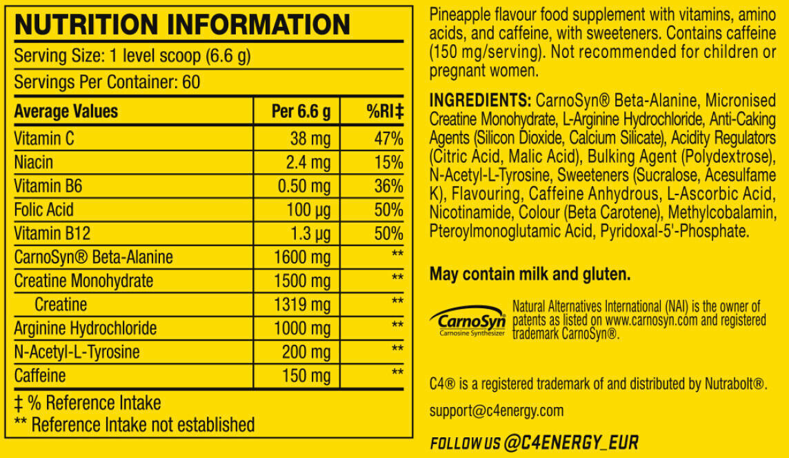 Booster - C4 Original Pre-Workout - Ananas 3/7