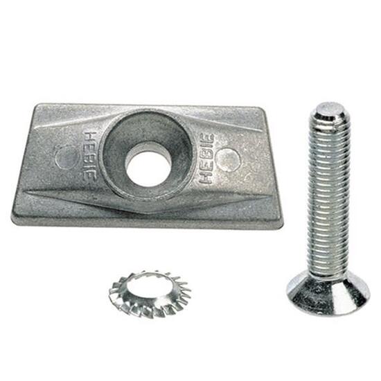 Hebie Aluplatte mit Inbusschraube, hebie