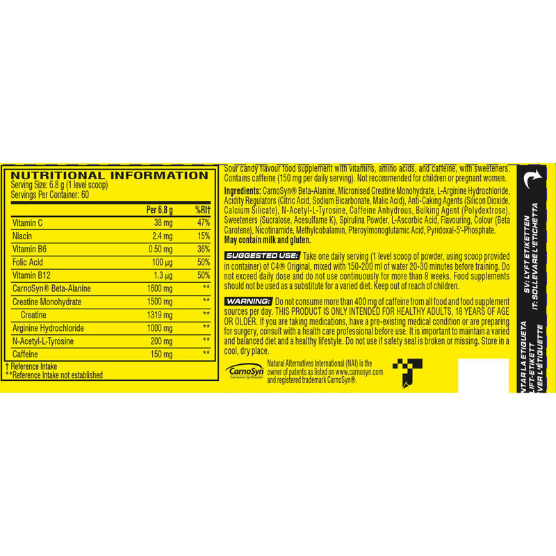 Przedtreningówka C4 Original Sour Batch Bros Cellucor 408g