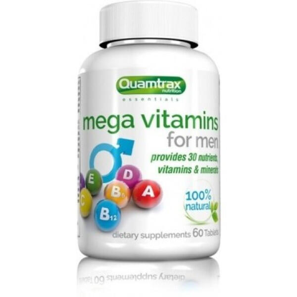 Mega Vitamins for Men - 60 tab Quamtrax