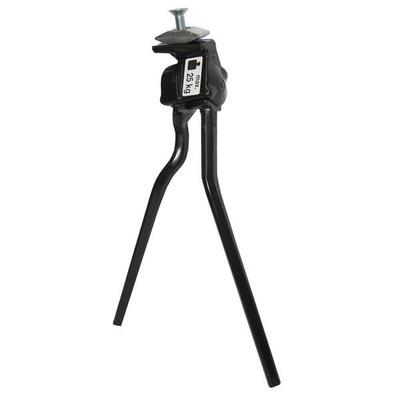 Esge middenstandaard twin dubbele poot 28 inch zwart