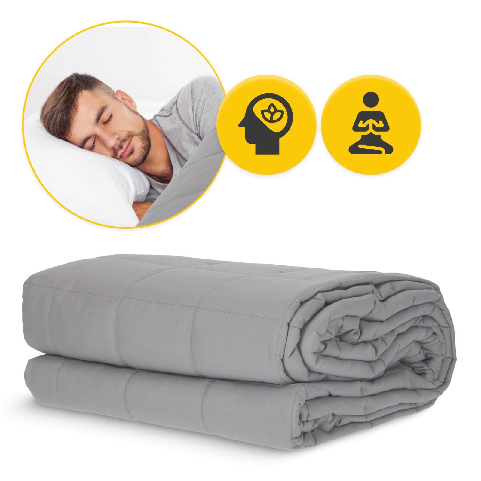 Coperta Ponderata Sensoriale 4FIZJO Antistress 7 Strati 150x200 cm 6,8 kg Grigio 4/7