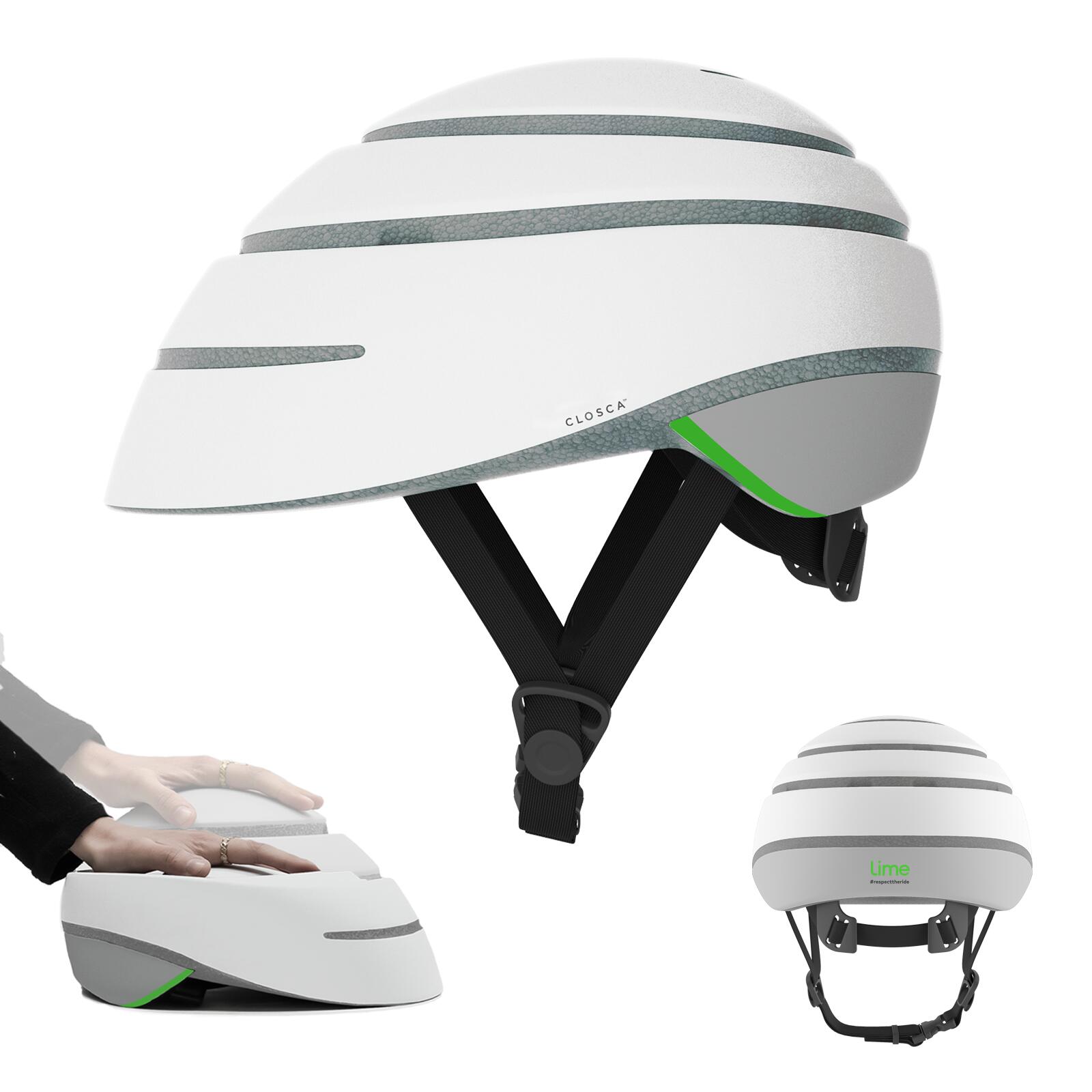 CLOSCA Casco de bicicleta y patinete. Casco Plegable urbano
