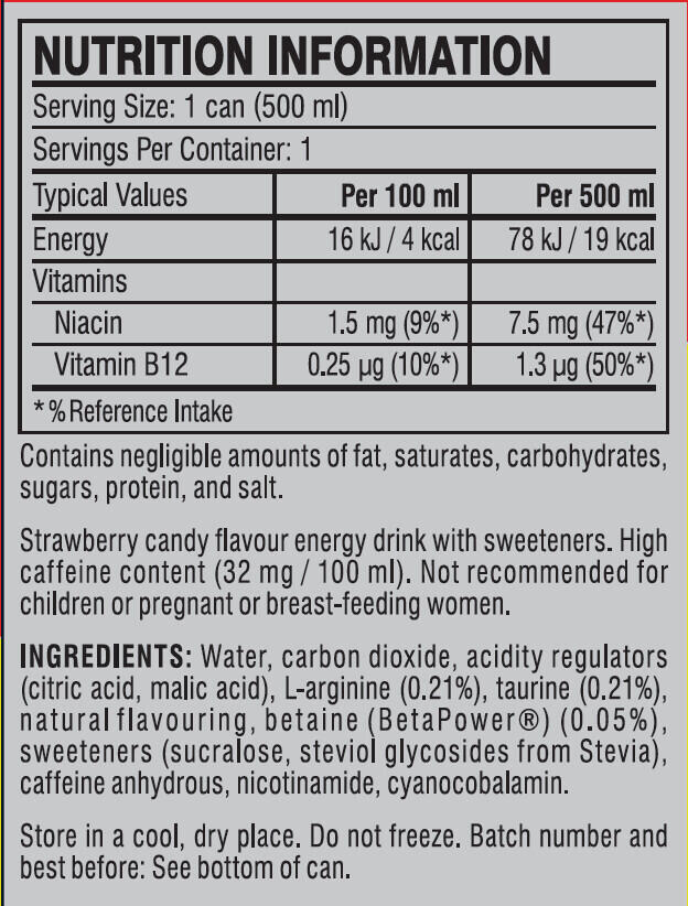 Boissons énergisantes - Boisson C4 Energy - Millions de Fraises Pack de 12 3/3
