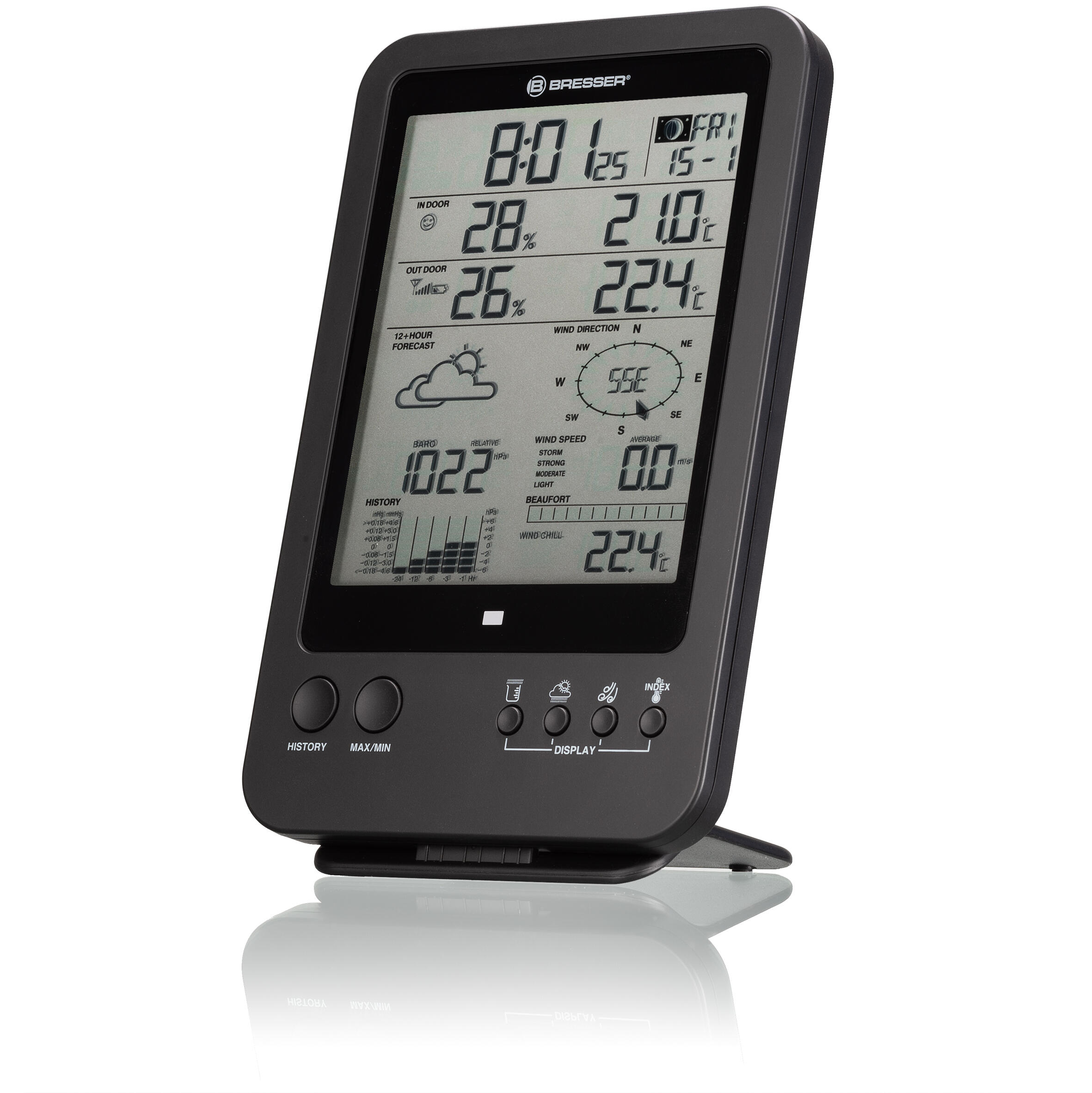 BRESSER Weather Center 5-in-1 zwart 7/7
