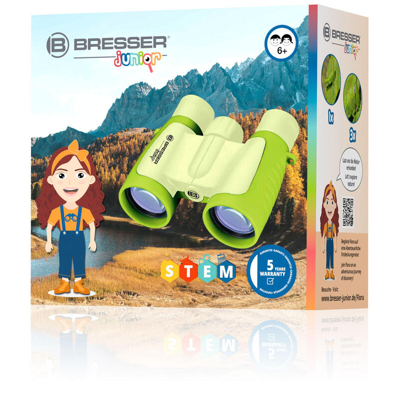 Binoclu Bresser Junior 3x30, verde
