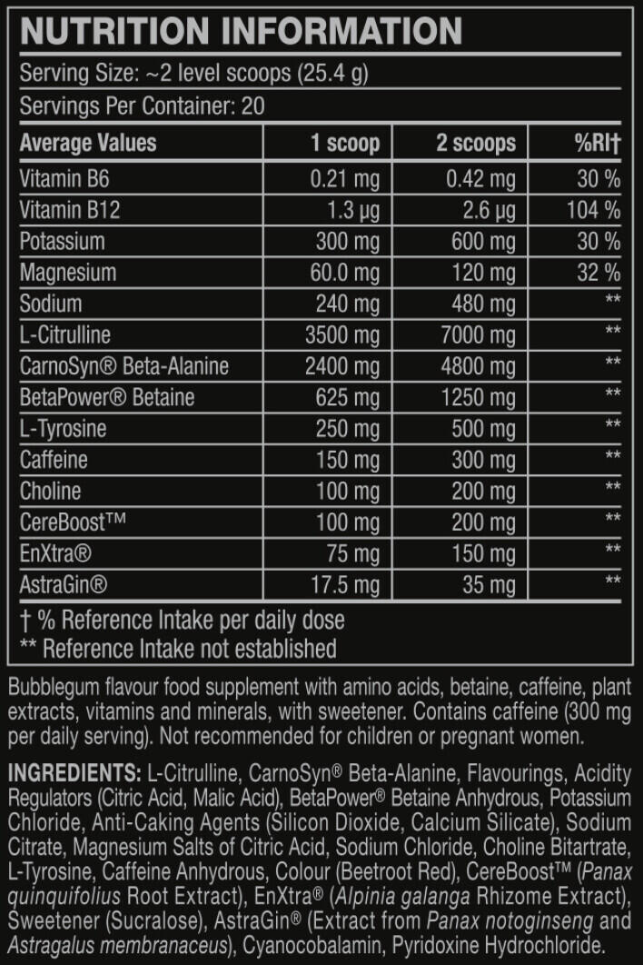 Pre-workout - C4 Ultimate - Gomme à Mâcher 500g 3/3